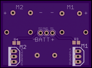 Figure 2: MOSFET motor control board Bottom